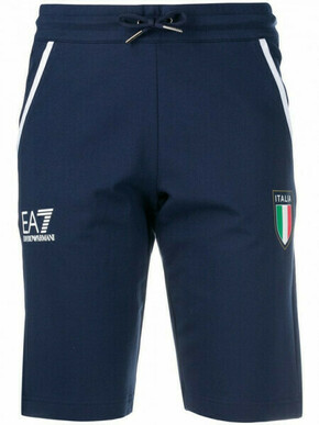 Ženske kratke hlače EA7 Woman Jersey Shorts - navy blue