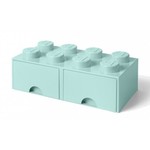 Mentol zelena kutija za pohranu s dvije ladice LEGO®