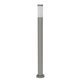 RABALUX 8265 | Inox Rabalux podna svjetiljka 110cm UV odporna plastika 1x E27 IP44 UV plemeniti čelik, čelik sivo, bijelo