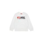 Diesel dukserica za djecu od pamuka SLOMIX SWEAT-SHIRT bijela J02973.KYAVF