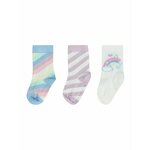 Lindex Čarape svijetloplava / lila / roza / prljavo bijela