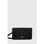 Torbica Calvin Klein Re-Lock Quilt Shoulder Bag-Satin K60K611300 Ck Black BAX