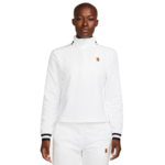 Ženski sportski pulover Nike Court Dri-Fit Heritage Fleece - white/black