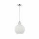 NOVA LUCE 9190883 | Odell Nova Luce visilice svjetiljka s mogućnošću skraćivanja kabla 1x E27 krom, opal