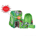 Spirit: Football Green školska torba sa LED svijetlom i dodacima 5kom
