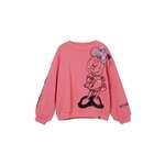 Desigual Sweater majica 'Minnie Mouse' zelena / lila / prljavo roza / crna