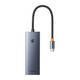 Hub 7in1 Baseus UltraJoy, USB-C - HDMI, 3xUSB 3.0, PD, SD/TF (grey)