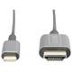 USB Type-C adapter kabel, Type-C na HDMI A M/M, 2.0m, 4K/60Hz, 18GB, CE, crni, zlatni Digitus USB kabel USB-C® utikač, HDMI A utikač 2 m crna DB-300330-020-S