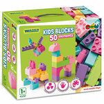 Dječji blokovi pastelni građevinski elementi set od 50 komada - Wader