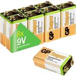 GP Batteries GP1604A-2LB8 9 V block baterija alkalno-manganov 9 V 8 St.