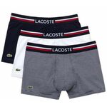 Bokserice Lacoste Iconic Boxer Briefs With Multicolor Waistband 3P - navy blue/white