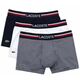 Bokserice Lacoste Iconic Boxer Briefs With Multicolor Waistband 3P - navy blue/white