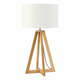 Stolna lampa sa bijelim abažurom i strukturom od bambusa Good&amp;Mojo Everest
