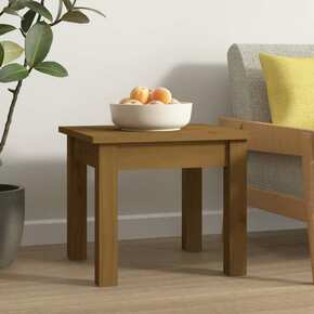 Stolić za kavu boja meda 35x35x30 cm od masivne borovine
