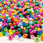 PlayBox: Cilindrične šarene perle osnovne boje pakiranje od 1000 komada