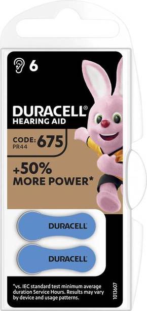 Duracell 675AC baterija za slušni aparat za 675 cink-zračni 630 mAh 1.45 V 6 St.