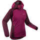 Alpinistička jakna Softshell ženska tamnocrvena