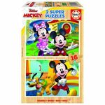 Puzzle Educa Mickey &amp; Minnie ( 2 x 16 pcs) , 340 g