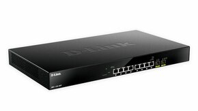 D-Link DMS-1100-10TP mrežni prekidač Upravljano L2 2.5G Ethernet (100/1000/2500) Podrška za napajanje putem Etherneta (PoE) 1U Crno