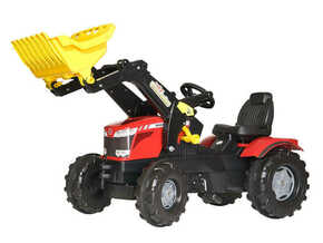 Rolly Toys traktor na pedale Massey Ferguson 7726 + prednji utovarivač