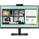 Samsung LS24A400VEUXEN monitor, IPS, 24", 16:9, 1920x1080, 60Hz/75Hz, pivot, HDMI, Display port, VGA (D-Sub), USB, Touchscreen