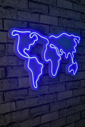 ASIR svijetleća zidna dekoracija WORLD - Plava