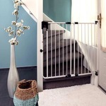 A3 Baby &amp; Kids sigurnosna ograda SafeDoor bijela 75,5 - 116 cm