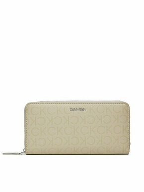 Veliki ženski novčanik Calvin Klein Ck Must Lg Z/A Wallet_Epi Mono K60K611938 Stoney Beige Epi Mono PEA