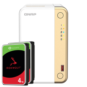 QNAP Systems TS 262 4G 8TB Seagate IronWolf NAS Bundle NAS inkl 2x 4TB Seagate IronWolf 3 5 Zoll SATA Festplatte