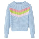 vidaXL Dječji pulover pleteni plavi 92