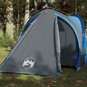 VidaXL Šator za kampiranje za 2 osobe plavi 320x140x120 cm taft 185T