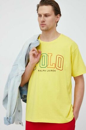 Pamučna majica Polo Ralph Lauren boja: žuta