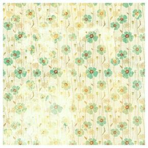 Click Props Background Vinyl with Print Dirty Green Poppies 1