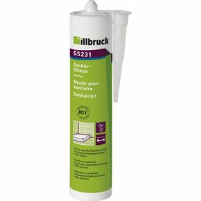 Illbruck GS231 sanitarni i silikon za staklo 310ml bijeli
