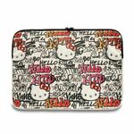 HELLO KITTY bež torba za laptop s patentnim zatvaračem i grafitima 14"