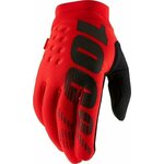 100% Brisker Gloves Red 2XL Rukavice za bicikliste