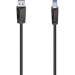 Hama USB kabel USB 3.2 gen. 1 (USB 3.0) USB-A utikač, USB-B utikač 1.50 m crna