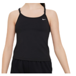Majica kratkih rukava za djevojčice Nike Dri-FIT Indy Tank Sports Bra - black/white