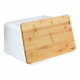 Bijela kutija za kruh s poklopcem od bambusa Wenko Kubo