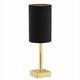 ARGON 8031 | Abruzzo-AR Argon stolna svjetiljka 37cm sa prekidačem na kablu 1x E14 brušeno zlato, crno