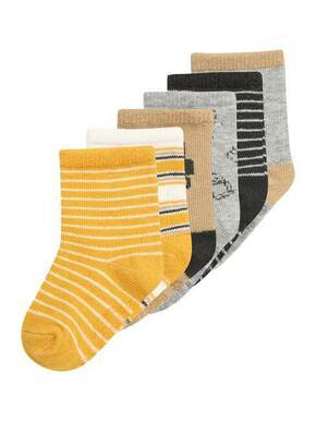 Carter's Čarape svijetlosmeđa / narančasto žuta / siva melange / crna