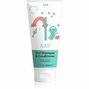 Naif Kids Shampoo &amp; Conditioner šampon i regenerator 2 u 1 za djecu 200 ml