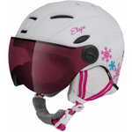 Etape Skijaška kaciga Rider Pro, bijela/mat roza, 53 - 55