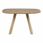 Blagovaonski stol od punog hrasta 130x130 cm Tablo – WOOOD