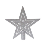 Vrh zvijezda 18cm srebrna