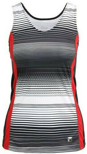 Ženska majica bez rukava Fila Top Taria - black/white stripe