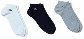 Čarape za tenis Lacoste SPORT Low-Cut Cotton Socks 3P - grey chine/navy blue/white