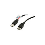 STANDARD USB2.0 kabel TIP A-A M/F, 3.0m, bež (produžni) S3113-100