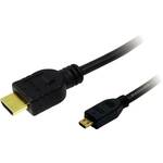 LogiLink HDMI priključni kabel HDMI A utikač, HDMI Micro D utikač 1.50 m crna CH0031 HDMI kabel