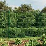 vidaXL Ograda od žičane mreže zelena 1,4 x 25 m od pocinčanog čelika